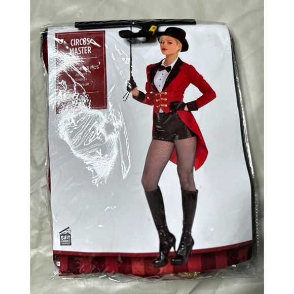 Circus Master Girl Women Medium 6-8 Lion Tamer Ringmaster Halloween Costume - Picture 1 of 7